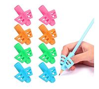 ZHjuju Crayon Grips,Lot de 8 Silicone Pencil Grips Aide Ecriture pour Enfants Étudiants Pencil Grips Set pour les tout-petits, les enfants d'âge préscolaire et les enfants.