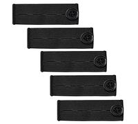 ZHjuju Pantalon élastique Taille Extender,5 Pack Extension de taille réglable Pregnancy Waistband Extender Extenders pour pantalon de costume, jean jupe, pantalon, pantalon enceinte. (noir).