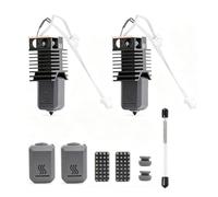Zhjvihx 2 Ensembles de Remplacement Hotend 0,4 Mm pour Imprimante 3D Snapmaker U1, Kit de Bloc Chauffant en Céramique 24 V 48 W avec Aiguilles de Nettoyage, Chaussettes en Silicone