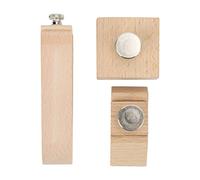 Zhjvihx Bloc de Ponçage en Bois 3 Pièces avec Poignée Ergonomique, pour