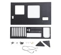 Zhjvihx Boîtier D'ordinateur de Jeu DIY, Châssis avec Plaque Triangulaire Renforcée pour Cartes Mères ATX M ATX ITX, Prend en Charge 3 à 7 Cartes Graphiques, Dissipation Thermique