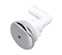 Zhjvihx Buse à Jet d'air pour Baignoire, Remplacement de Buse à Bulles en Forme de L avec Construction en Acier Inoxydable PVC pour Spa, Piscine, Hydrothérapie, Ensemble de Corps de