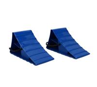 Zhjvihx Cale de Roue 2 Pièces, Bouchon de Pneu en Polypropylène Robuste Antidérapant, Matériau Résistant au, avec Corde, pour Voiture Camion RV Remorque Bateau