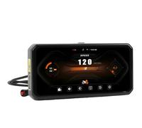 Zhjvihx Caméra Embarquée Moto 6,25 Pouces, Caméra Avant et Arrière 12 MP 2K 30 IPS avec Grand Angle de 150°, étanchéité IP67, Wi-FI 5,8 GHz, de la Pression des Pneus, pour