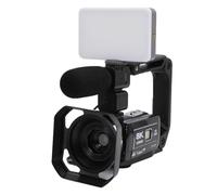 Zhjvihx Caméra Vidéo 8K, Caméscope 64 MP avec Zoom Numérique 18X, écran Tactile 3 Pouces, WiFi, Stabilisation 6 Axes, Nocturne IR, pour Youtube Vlogging avec Carte 32 Go, Microphone à