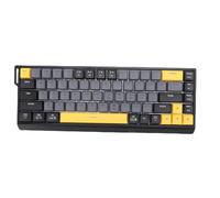 Zhjvihx Clavier Filaire Silencieux à 68 Touches, Rétroéclairage RVB, Interrupteur à Ciseaux Anti-Image Fantôme, Clavier Mince Détachable de Type C pour PC Portable Mac (Gris Noir)