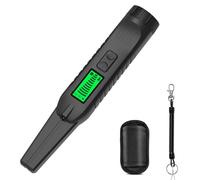 Zhjvihx Détecteur de Métaux Portatif, Détection à 360 ° avec écran LCD, 3 Modes, sensibilité Réglable, Alarme de Vibration pour la Chasse au Trésor, Adultes et Enfants (Black)