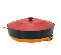 Zhjvihx Ensemble de Casseroles à Fondue au Chocolat électrique, Ensemble de Service à Tacos Rotatif Multifonctionnel avec Contrôle Précis de la Température et Plateaux Détachables (Prise UE 220V)
