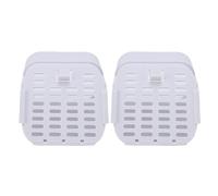 Zhjvihx Extension de Gouttière de Type A de 2 X 3 Pouces, Plastique Haute Résistance avec Cercle d'étanchéité et Conception de Couvercle Unique, pour Systèmes de Drainage Résidentiels et (White)