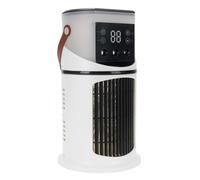 Zhjvihx Humidificateur Refroidisseur D'air Portable, Ventilateur de Refroidissement de Bureau USB à 6 Vitesses avec Réservoir de 500 Ml, Fonction de Brume, Veilleuse 7 Couleurs, pour