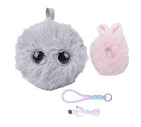 Zhjvihx Jouet en Peluche Robot Intelligent AI, Compagnon émotionnel Interactif Vocal en Temps Réel avec Dialogue Multilingue, Clonage Vocal, Contrôle Parental pour Les Enfants à P (Gris (Mardi))