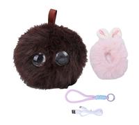 Zhjvihx Jouet en Peluche Robot Intelligent AI, Compagnon émotionnel Interactif Vocal en Temps Réel avec Dialogue Multilingue, Clonage Vocal, Contrôle Parental pour Les Enfants à P (Marron (jeudi))