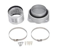 Zhjvihx Kit de Connecteur de Couplage D'évent de Sécheuse, Adaptateur de Connexion Rapide à Joint Hermétique à Alignement Automatique avec Conduit et Pinces en Feuille D'aluminium de