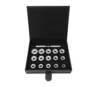 Zhjvihx Kit de Ouverture de Boîtier de Montre, 15 Tailles D’Embouts de Conversion en Acier Inoxydable pour Réparation de Montres