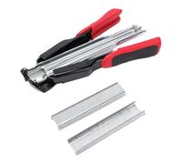 Zhjvihx Kit D'outils de Pinces à Anneaux, Pinces de Clôture Robustes avec 5000 Clous à Anneaux C20 pour Assemblage de Cage, Fixation de Clôture, Couvertures en Tissu maillé, Poignée