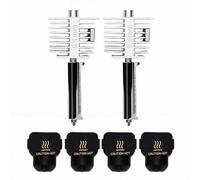 Zhjvihx Kit Hotend 2 Pièces 0,4 Mm pour Mini Imprimante 3D Lab A1, Buse Intégrée en Alliage et Acier Inoxydable avec 4 Chaussettes en Silicone, Remplacement pour Accessoires D'imprimante