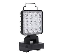 Zhjvihx Lampe de Travail LED, 11-15 W 1200-1500 Lm, 3 Vitesses Réglables, 90° vers le Haut, Rotation Horizontale à 330°, étanche IP67, avec Interface de Charge USB A et Type C, pour