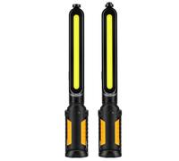 Zhjvihx Lampe de Travail Magnétique à LED, Lampe Portable Rechargeable de 4400 MAh avec Rotation à 360 Degrés, Double Tête de 1400 Lm pour Atelier de Garage