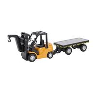 Zhjvihx Mini Chariot élévateur RC 1:64, Camion télécommandé en Alliage avec Rotation à 360 Degrés et Contrôle par Application, Crochet de Fourche Transformable 2 en 1, pour Adultes, (Yellow)