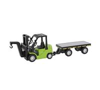 Zhjvihx Mini Chariot élévateur RC 1:64, Camion télécommandé en Alliage avec Rotation à 360 Degrés et Contrôle par Application, Crochet de Fourche Transformable 2 en 1, pour Adultes, (Green)