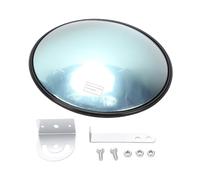 Zhjvihx Miroir Convexe PC de 11,7 Pouces, Miroir de sécurité Grand Angle pour Angles Morts de Bureau, D'entrepôt de Garage, avec Vue de sécurité Intérieure Réglable