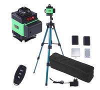 Zhjvihx Niveau 16 Lignes, à Lignes Croisées Vertes 4D Auto-nivelantes à 3° avec Batterie Rechargeable et Application, pour la Construction de Sols en Carrelage et la Suspension (Réglementation