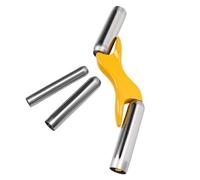 Zhjvihx Outil de Dégauchisseuse de Brique, 4 en 1 en Acier Inoxydable, Râteau de Joint de Maçonnerie, Lames de 1/2, 5/8, 3/4, 7/8 Pouces pour la Finition des Murs de Maçonnerie, brique