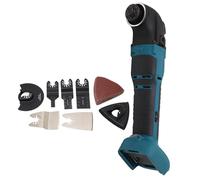 Zhjvihx Outil Oscillant sans Fil, Kits Multiples sans Fil 18 V avec Réglage à 6 Vitesses et Angle D'oscillation Réglable, Kit D'outils Multifonctions Oscillant pour Couper le Bois,