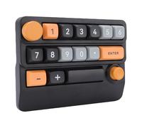 Zhjvihx Pavé Numérique Mécanique RVB sans Fil, Clavier Macro Programmable à 15 Touches Remplaçable à Chaud avec Bouton de Commande et Rétroéclairage RVB, pour PC Portable de Jeu pour pour (Jaune