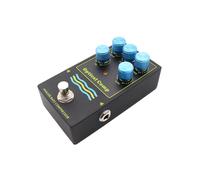 Zhjvihx Pédale de Compresseur de Basse, Circuit Optique Analogique True Bypass, Pédale D'effets Compacte à Contrôle Dynamique à 5 Boutons avec sensibilité de Seuil Inversée pour Guitare