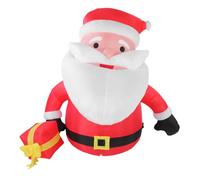 Zhjvihx Père Noël Gonflable de 5,9 Pieds, Indéchirable, Infroissable, Polyester 190T, étanche IP44, Décoration de Noël éclairée par LED, avec Ventilateur intégré pour Extérieur, (Prise UE 220-240v)