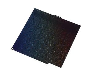 Zhjvihx Plaque de Construction PET PEY, Feuille de Plate-forme de Lit Chauffante 260 X 271 Mm avec Motif D'étoile Lisse et Texture en Fibre de Carbone, pour Plates-formes D'imprimante 3D