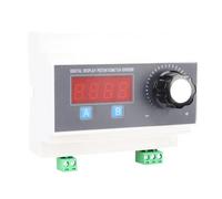 Zhjvihx Potentiomètre à Affichage Numérique, Potentiomètre Programmable à Montage sur Rail à 4 Chiffres 10K 2W avec Stockage Hors Tension, pour Onduleur PLC Contrôleur de Vitesse