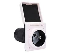 Zhjvihx Prise Mâle à Bride Verrouillable Fermée NEMA SS2-50P avec Couvercle Résistant aux Intempéries, pour Camping-Cars, Remorques, Navires, Caravanes, 50 A