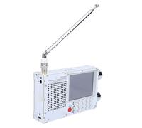 Zhjvihx Radio Pleine Bande, écran Couleur LCD Tactile Résistif de 2,8 Pouces, Radio de Voyage Portable Haute sensibilité avec Réduction du Bruit CEQ EMS IMS PACS, pour FM LW MW SW Ondes (White)