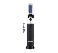 Zhjvihx Refractomètre Portatif 0-100% salinité, Compensation Automatique de | Salinomètre compteur de sel pour Aquarium, enquête marine, des aliments, avec cadre en aluminium