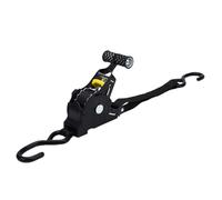 Zhjvihx Sangle à Cliquet Rétractable, 1 Pouce X 10 Pieds, Sangle D'arrimage à Rétraction Automatique avec Poignée Rembourrée, Verrouillage sécurisé pour Le Transport de Marchandises,