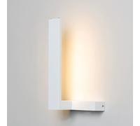 ZHKABEG Applique murale LED moderne, 10 W, acrylique blanc, éclairage d'intérieur, lumière chaude, luminaire mural filaire, lampe murale minimaliste for salon, chambre, chevet, couloir(Left)
