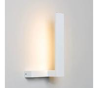 ZHKABEG Applique murale LED moderne, 10 W, acrylique blanc, éclairage d'intérieur, lumière chaude, luminaire mural filaire, lampe murale minimaliste for salon, chambre, chevet, couloir(Right)