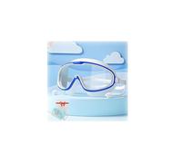 ZHKVAG Continuoeny Goggles, HD Children's Large Frame Waterproof and Anti-Fog Swimming Goggles, Continuoeny Swim Goggles, Swimming Goggles with Nose Cover, Kids Goggles for Swimming 4-7 (09#)