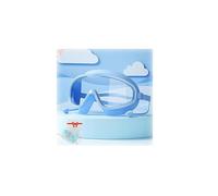 ZHKVAG Continuoeny Goggles, HD Children's Large Frame Waterproof and Anti-Fog Swimming Goggles, Continuoeny Swim Goggles, Swimming Goggles with Nose Cover, Kids Goggles for Swimming 4-7 (05#)