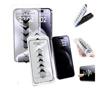 ZHKVAG For iPhone Invisible Artifact Screen Protector, Protection Ecran, HD Anti-Peep Privacy Screen Protector Silk Screen Bubble-Free Room Tempered Film for iPhone (2mix,16 Plus)