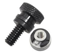 ZHky 1/4" Noir Garde-Boue arrière Siège Passager Boulon Tab Vis Écrou Accessoires Compatible avec Harley Sportster XL 883 1200 Road King Softail