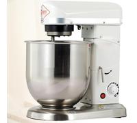 ZhlCrioxenic Batteur MéLangeur PlanéTaire, éQuipement De Cuisson 3 Vitesses, Robot Cuisine Professionnel, IdéAl pour PâTisserie, MéLanges Et PréParations Culinaires White-7L