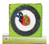 ZhlCrioxenic Cible de Lancer de Hache avec Accessoires, Jeu de Lancement de Hache pour ArrièRe-Cour, avec, 2 FléChettes à 5 éToiles, pour Les FêTes de Jardin et Les ActivitéS Greensquare-B