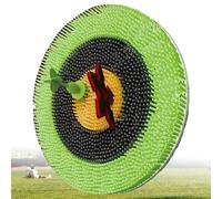 ZhlCrioxenic Cible de Lancer de Hache avec Accessoires, Jeu de Lancement de Hache pour ArrièRe-Cour, avec, 2 FléChettes à 5 éToiles, pour Les FêTes de Jardin et Les ActivitéS Greenround-B