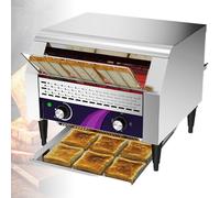 ZhlCrioxenic Grille-Pain à Convoyeur Professionnel, Grille-Pain Industriel de Comptoir Rotatif,avec Double RéSistance Chauffante,for Pain Bagel Cuit Au Four Big