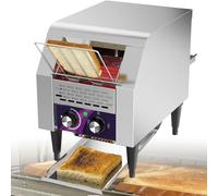 ZhlCrioxenic Grille-Pain Convoyeur Commercial, Machine à Pain éLectrique Robuste, avec Deux Tubes de Chauffage Et ContrôLe à 7 Vitesses, for Pain Bagel Cuit Au Four Small