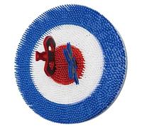 ZhlCrioxenic Jeu de Lancement de Hache pour ArrièRe-Cour, Contient 2 Haches, 2 Planches de FléChettes et 2 FléChettes à 5 éToiles, pour S'Amuser en Plein Air, IdéAl pour La Famille Blueround-B