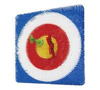 ZhlCrioxenic Jeu de Lancement de Hache pour ArrièRe-Cour, Contient 2 Haches, 2 Planches de FléChettes et 2 FléChettes à 5 éToiles, pour S'Amuser en Plein Air, IdéAl pour La Famille Bluesquare-B